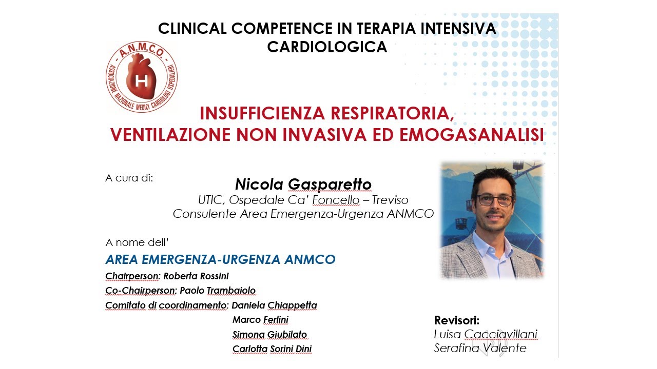 Insufficienza respiratoria, ventilazione non invasiva ed emogasanalisi
