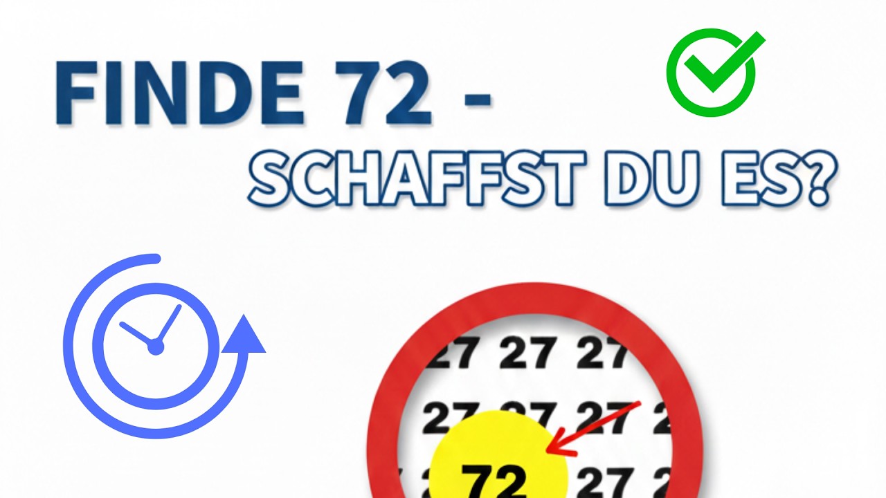 Finde die Zahl 72