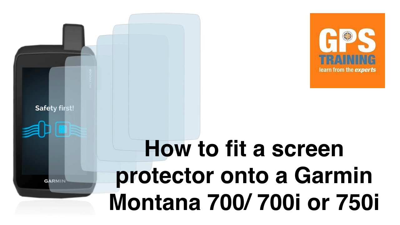 How to fit a screen protector on a Garmin Montana