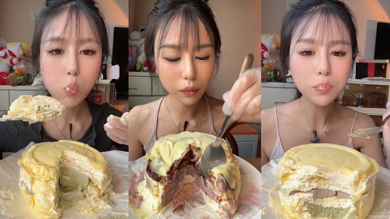 ASMR MUKBANG – MUKBANG SOUND – MILLE CREAM CREPE CAKE