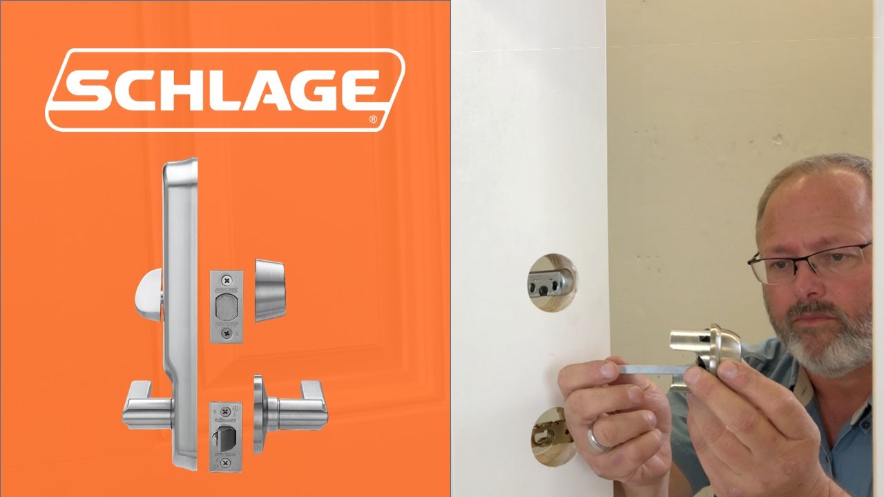 Как установить межблочный замок Schlage CS210