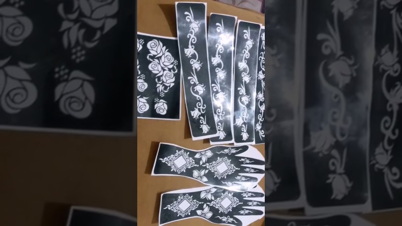 How to Make mehndi Stikers at Home | Henna stencils cutting