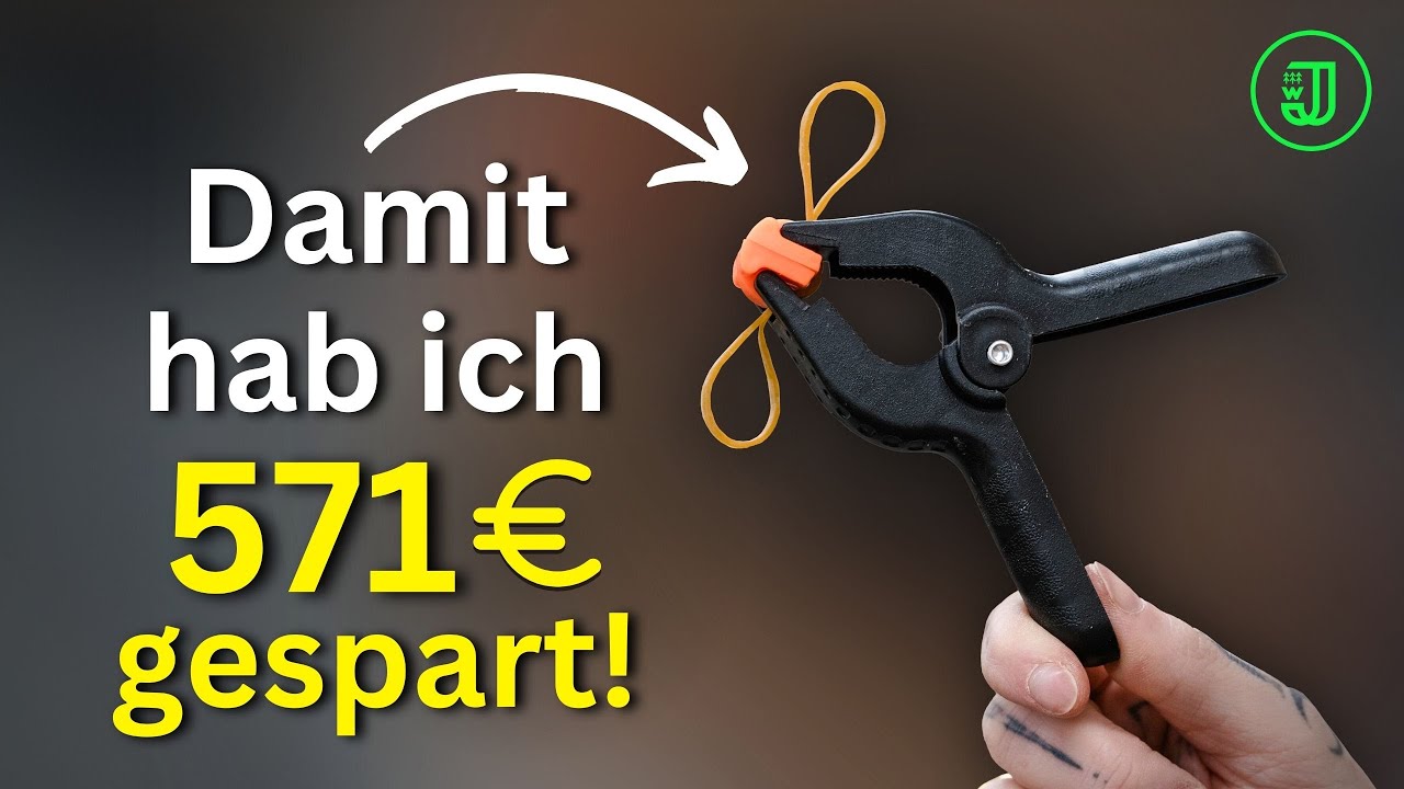 Der TRICK mit dem GUMMIBAND, den jeder HEIMWERKER kennen sollte! 🤩 | Jonas Winkler