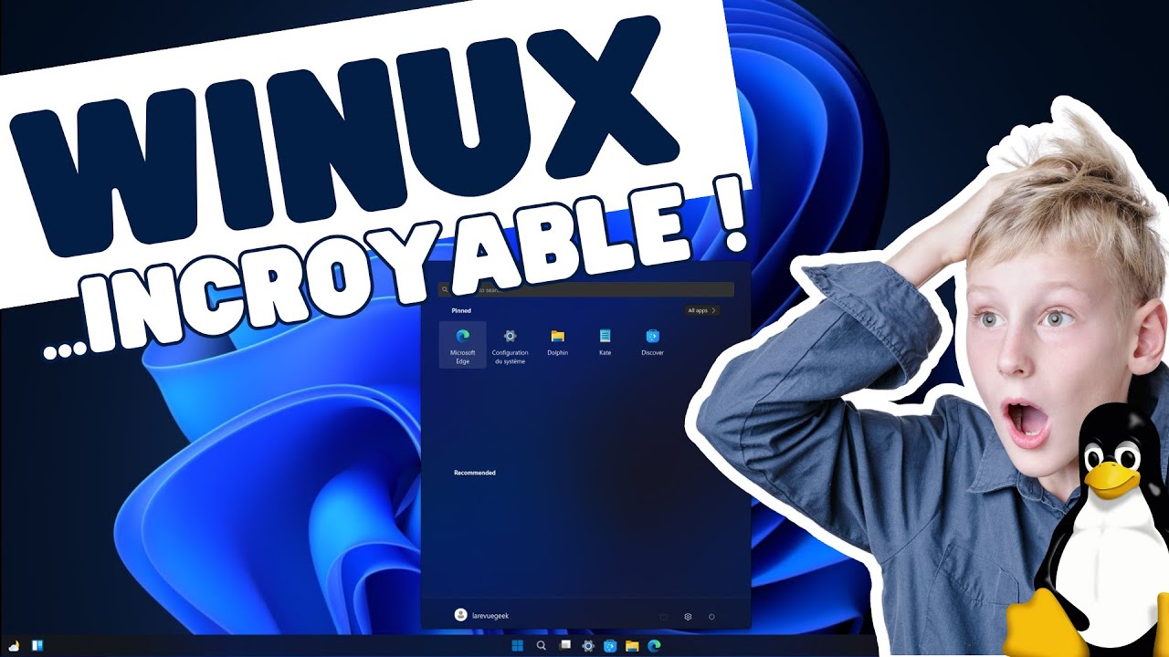 Winux, une distro Linux controversée qui se fait passer pour Windows 11... Et c'est INCROYABLE ! 🤯