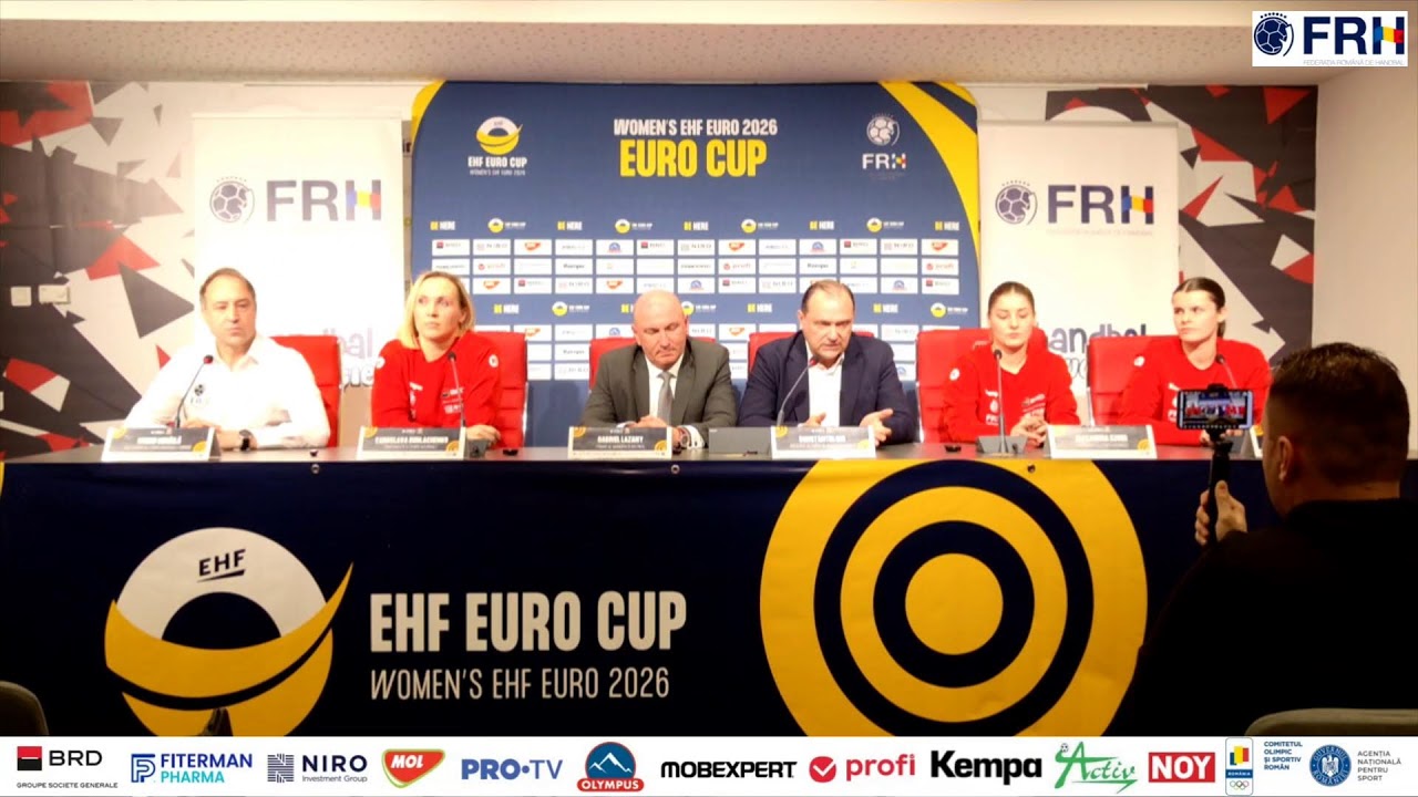 Conferinta de presa Romania - Slovacia EHF EURO CUP 2026