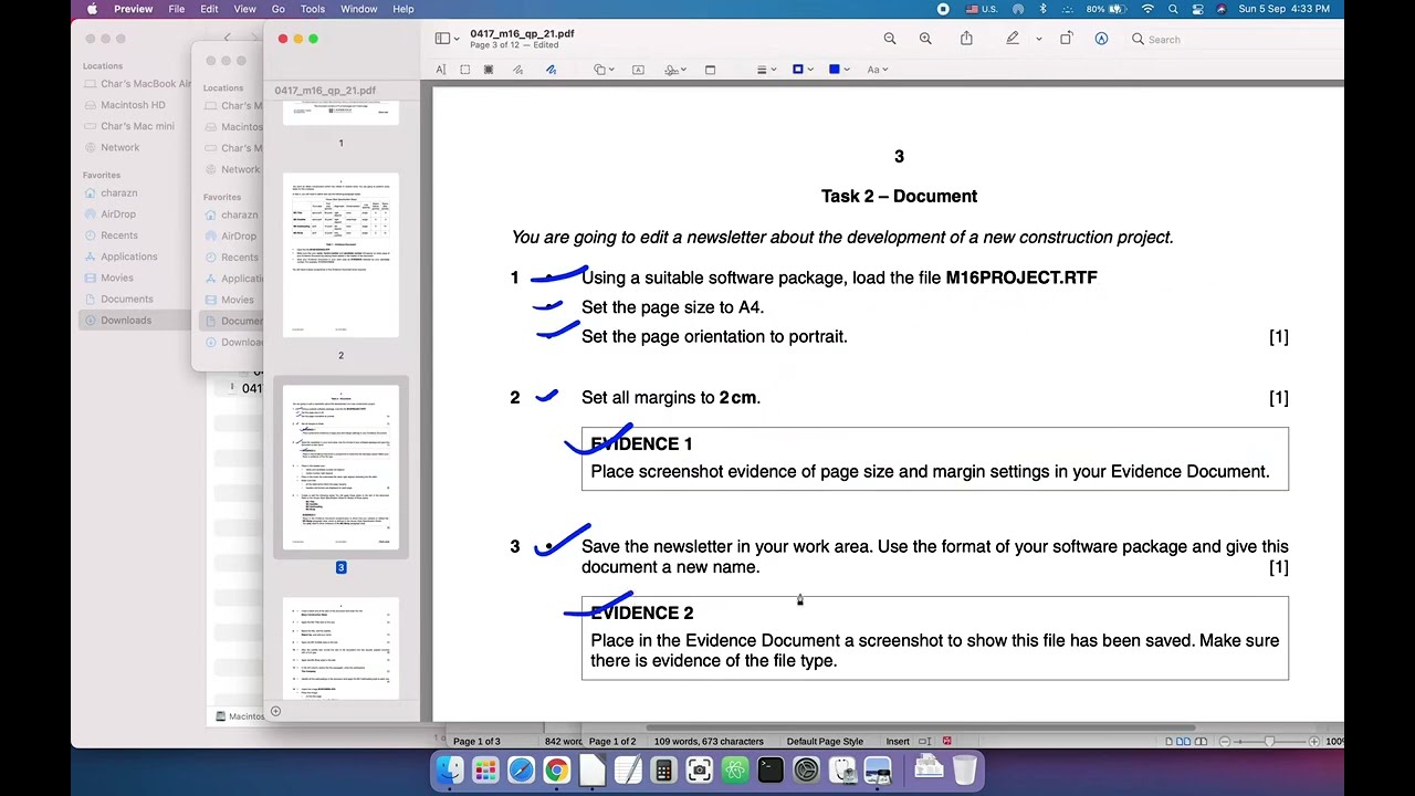 IGCSE ICT 0417 March 2016 Paper 2 Document Production - Full Solution!~