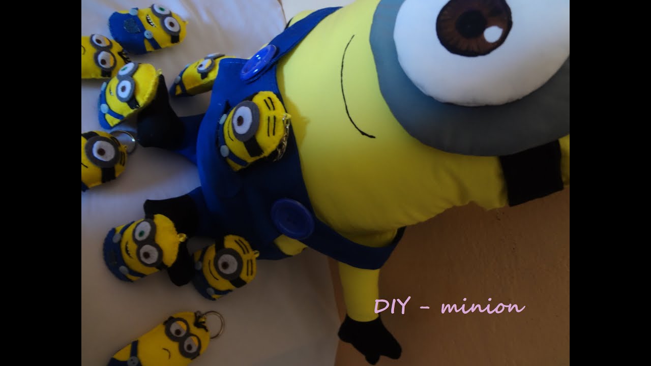 Minion de tecido - passo-a-passo