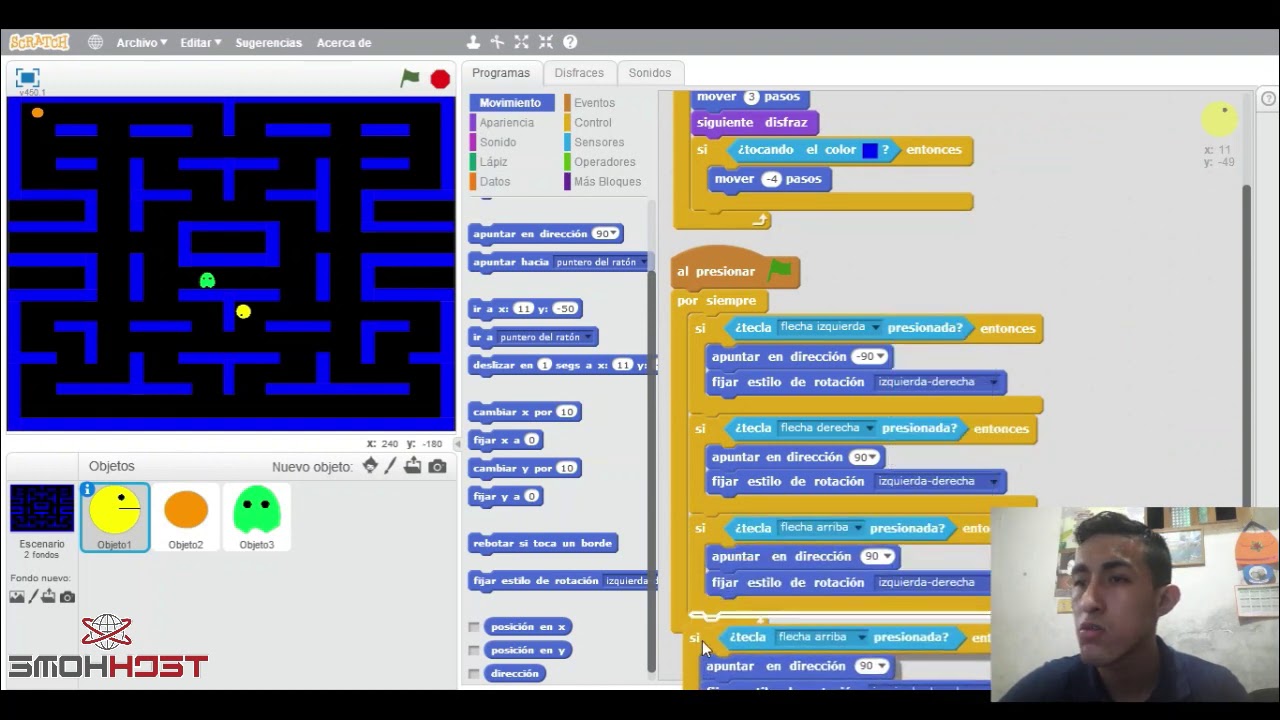 Juego de Pac Man - SCRATCH 2.0 - TECH HOME