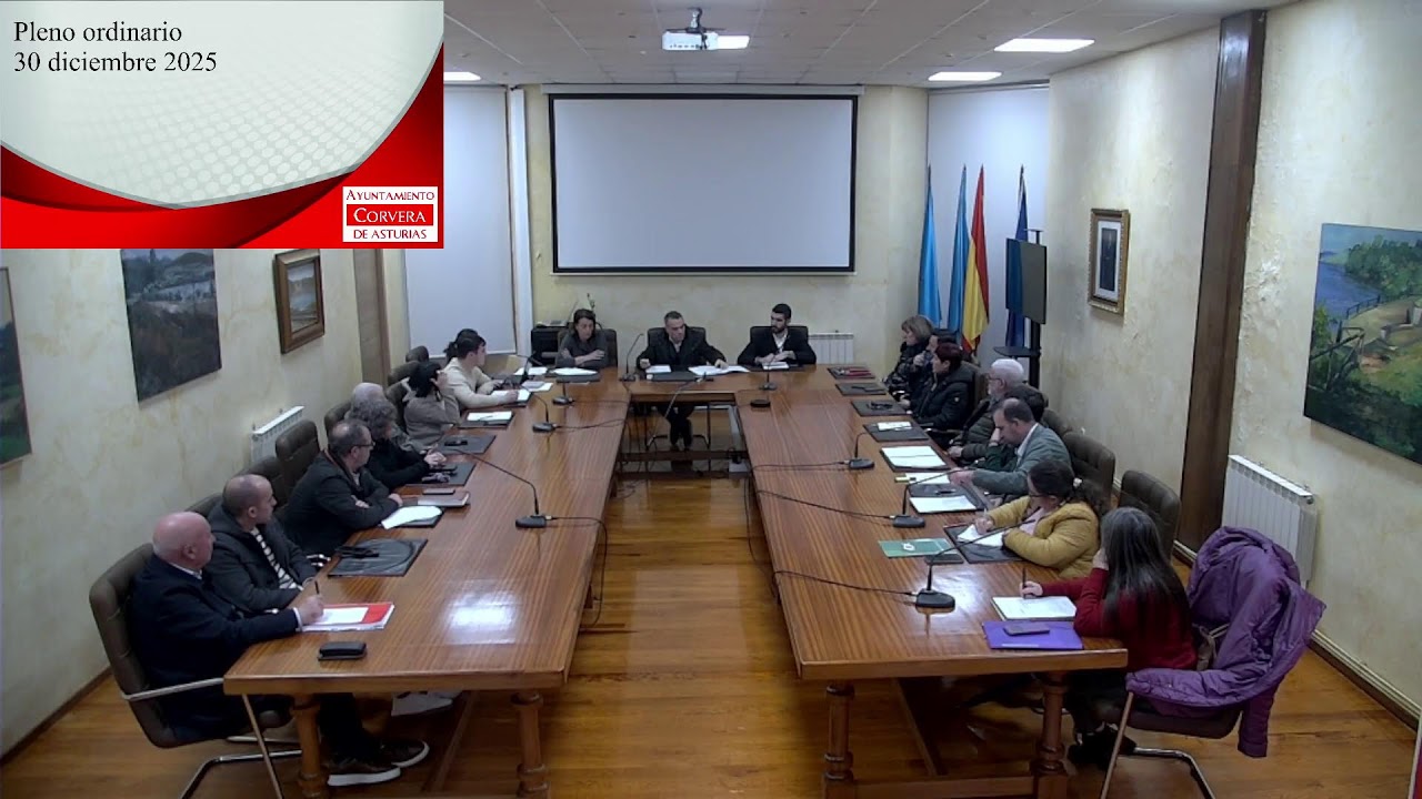 Pleno Ordinario del Ayuntamiento de Corvera de fecha 30 de DIICEMBRE de 2025