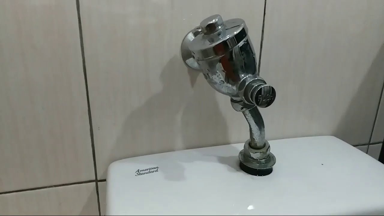 PERBAIKI Urinal Manual,Air mengalir terus 