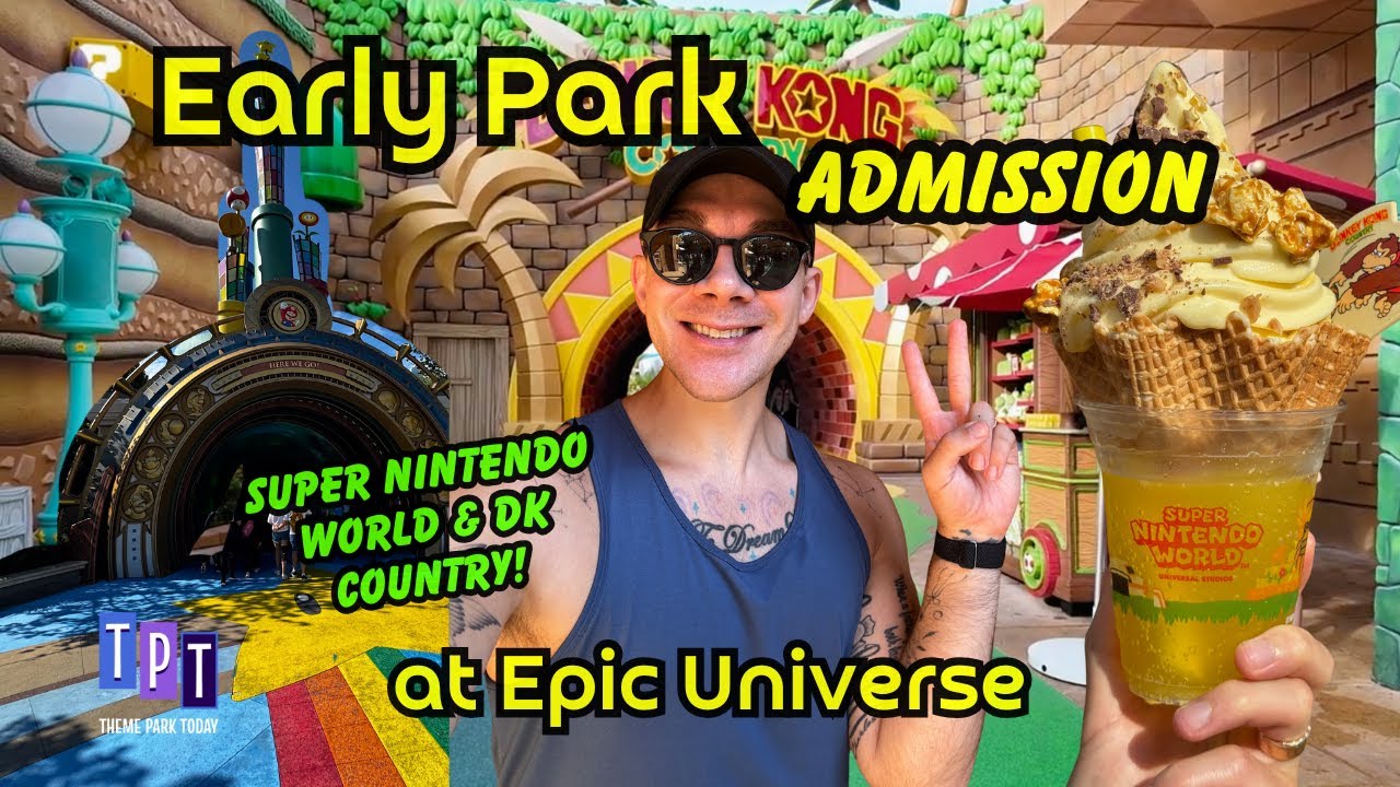 Ранний вход в парк Epic Universe | Super Nintendo World и Donkey Kong Mine Kart Madness