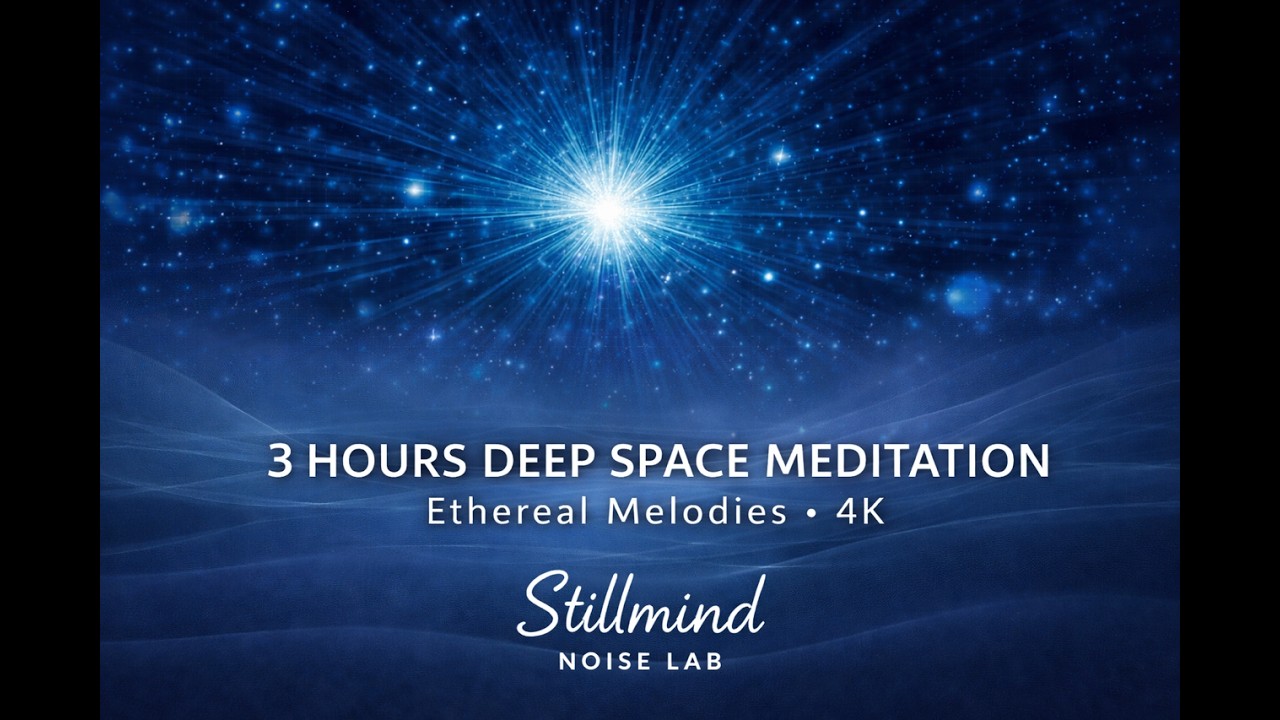 3 HOURS Deep Space Meditation 4K (NO BLACK BARS) | Ethereal Melodies for Sleep & Focus