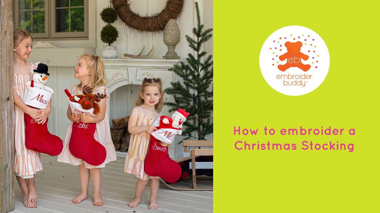 How to Embroider a Christmas Stocking
