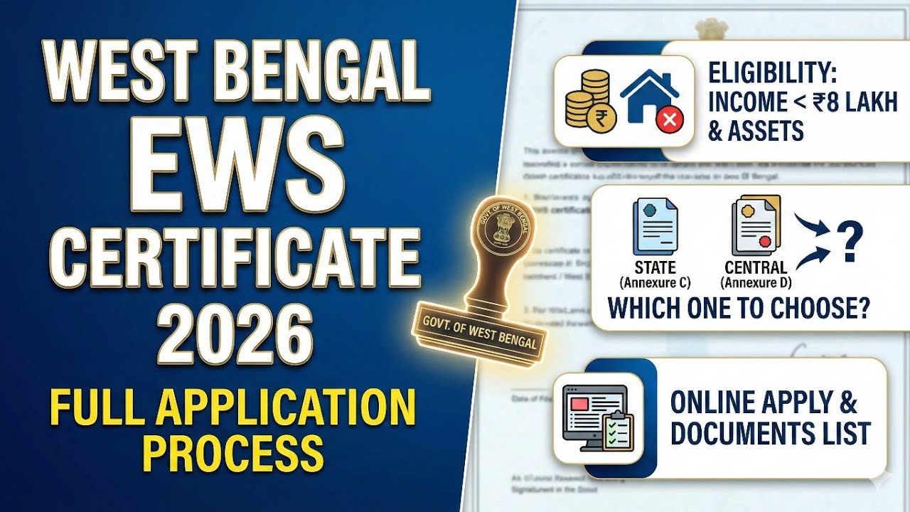 Complete Guide to EWS Reservation in WB: State vs Central Rules Explained