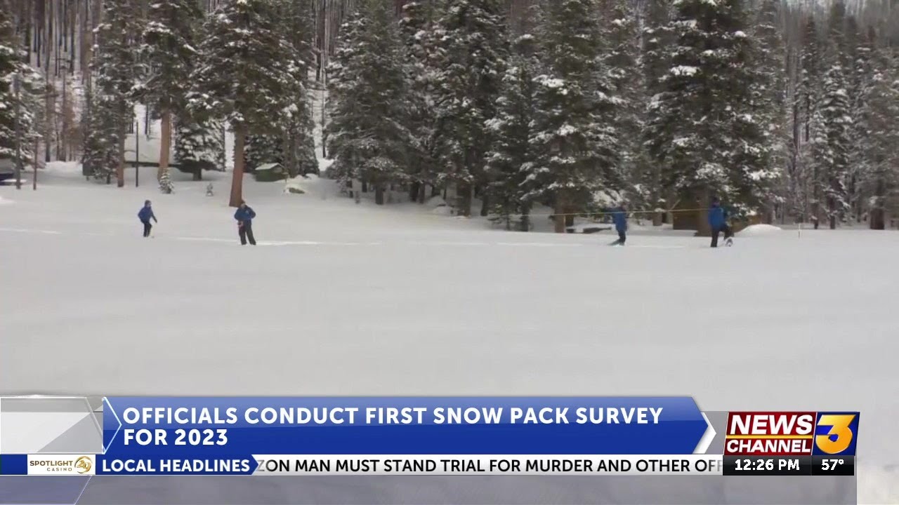 Ashley Metzger from Desert Water Agency discusses first snow pack survey for 2023