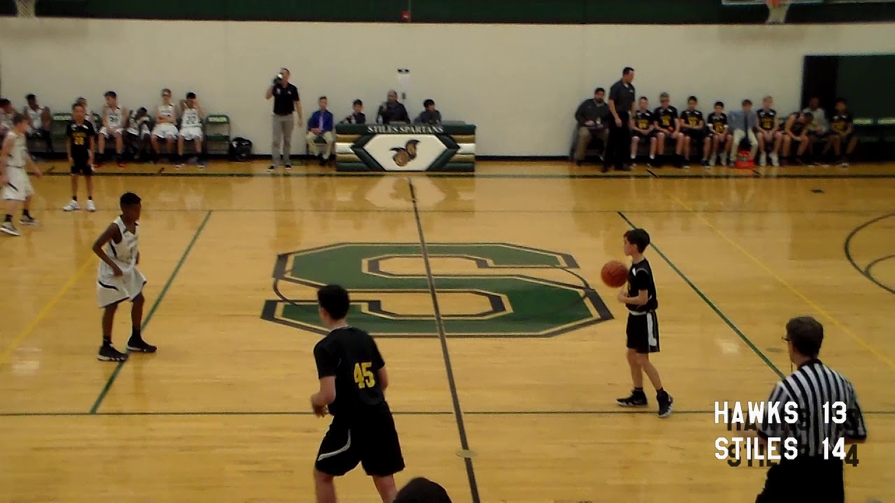 2018.12.17 Stiles 7th Grade Basketball (B) vs Henry Hawks