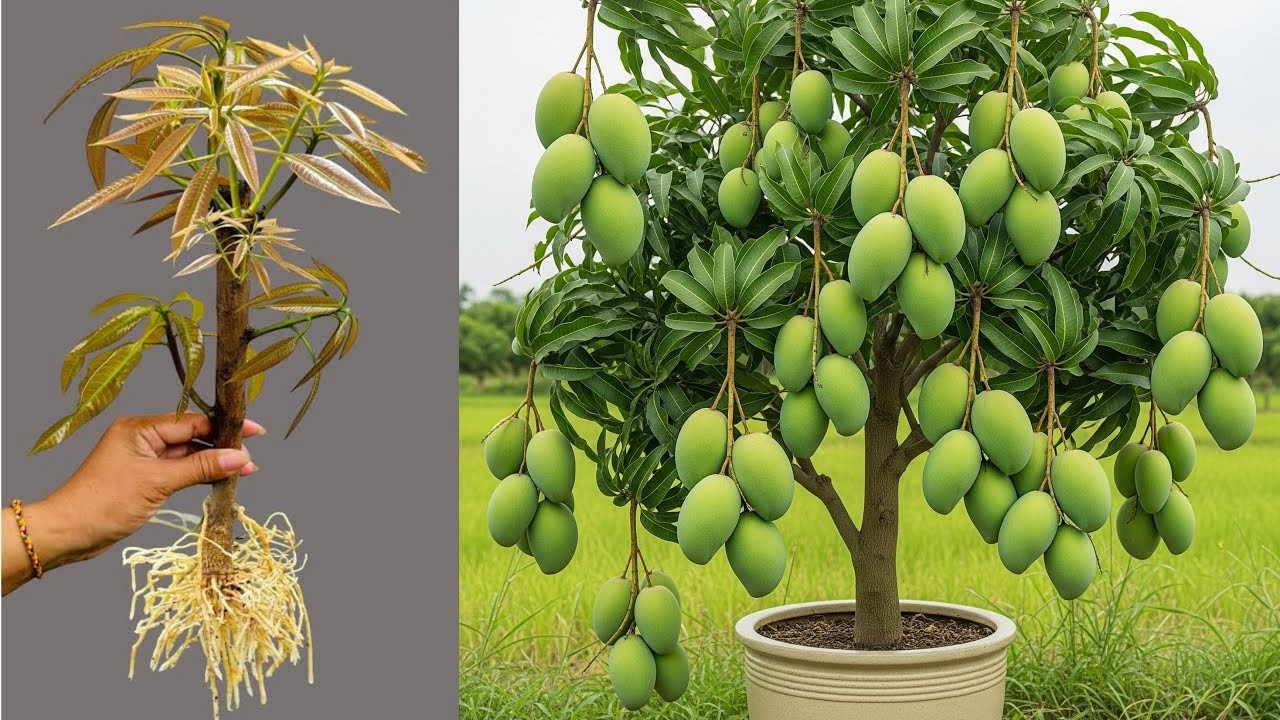 Unique technique: Grafting mango branches faster using Coca-Cola, a great way to graft mango trees.