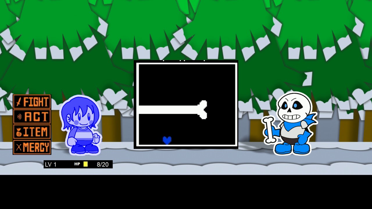 【UNDERTALE】underswap - paper swap sans - スワップサンズ戦【ペーパーマリオ風】