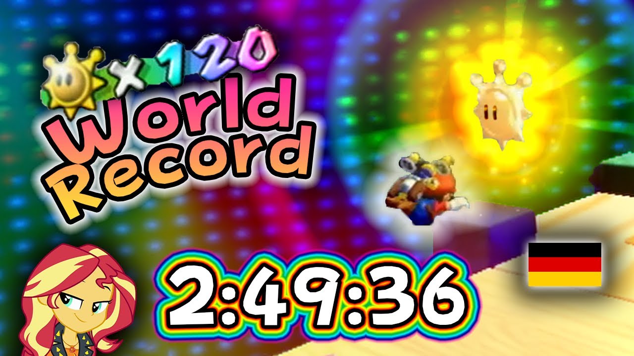 [WORLD RECORD] SUPER MARIO SUNSHINE 120 SHINES SPEEDRUN IN 2:49:36