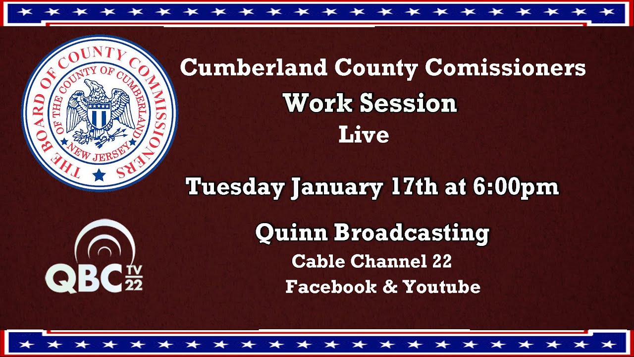 Cumberland County Commissioners Work Session Live 1-17-2023