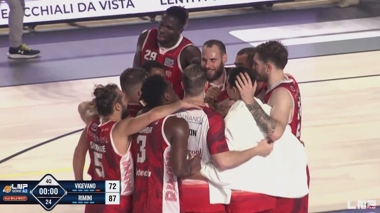 Elachem Vigevano 1955-RivieraBanca Basket Rimini 72-87, il servizio