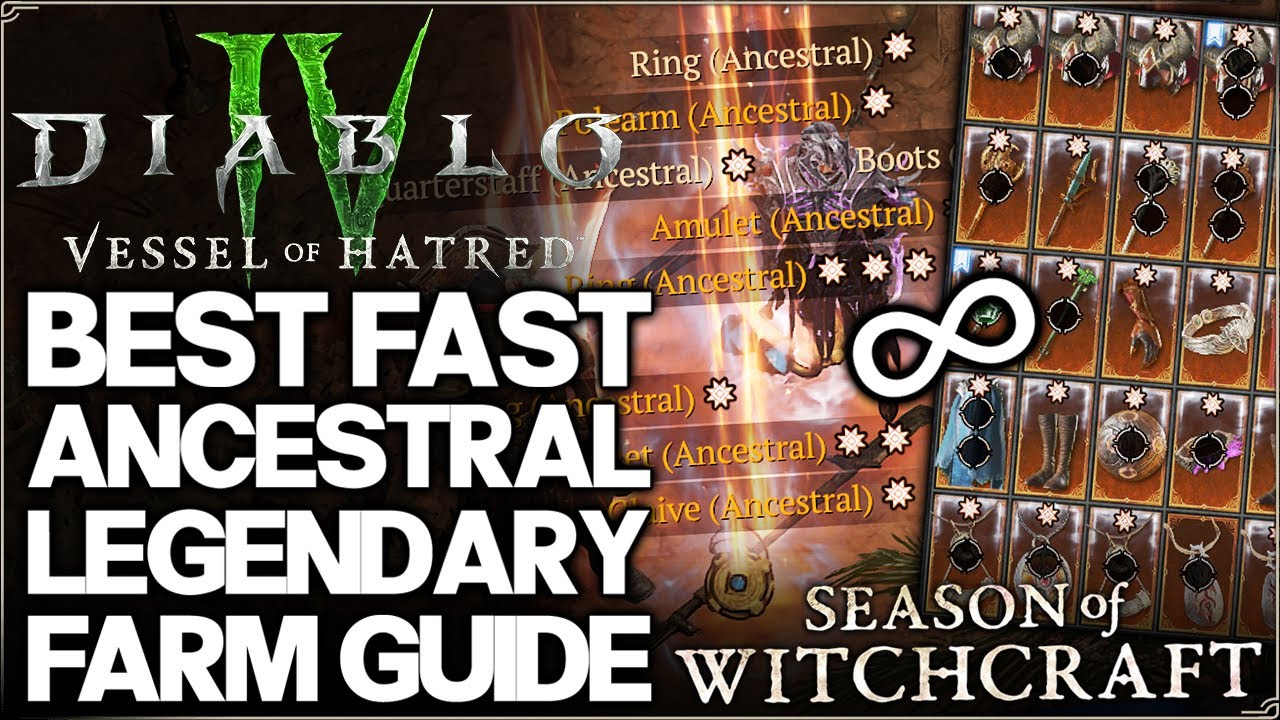 Diablo 4 - CONFIRMED: New Fastest Ancestral Legendary Farm - S7 Max Roll Aspects Best Guide & More!