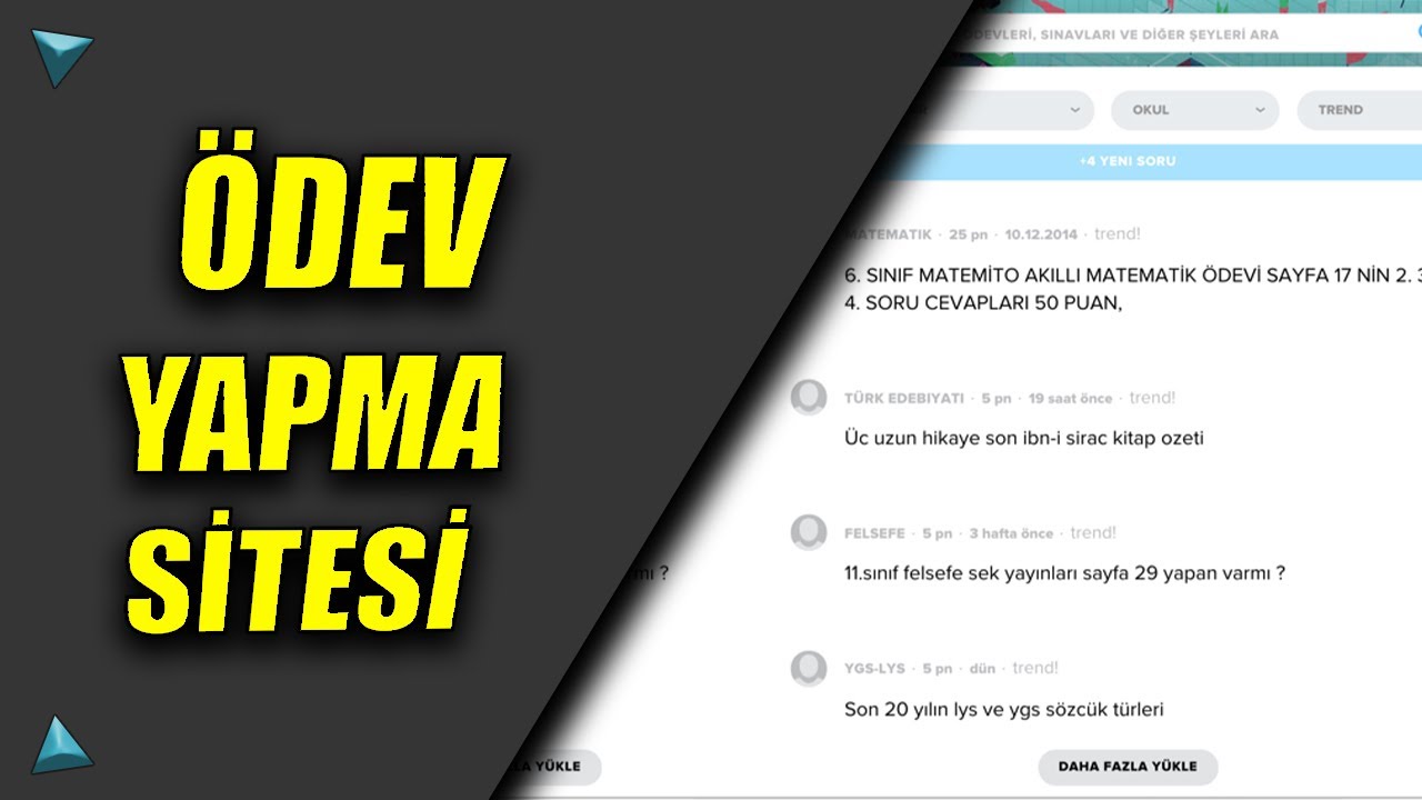 &Ouml;dev Yapma Sitesi - Ders &Ccedil;alışma Uygulaması