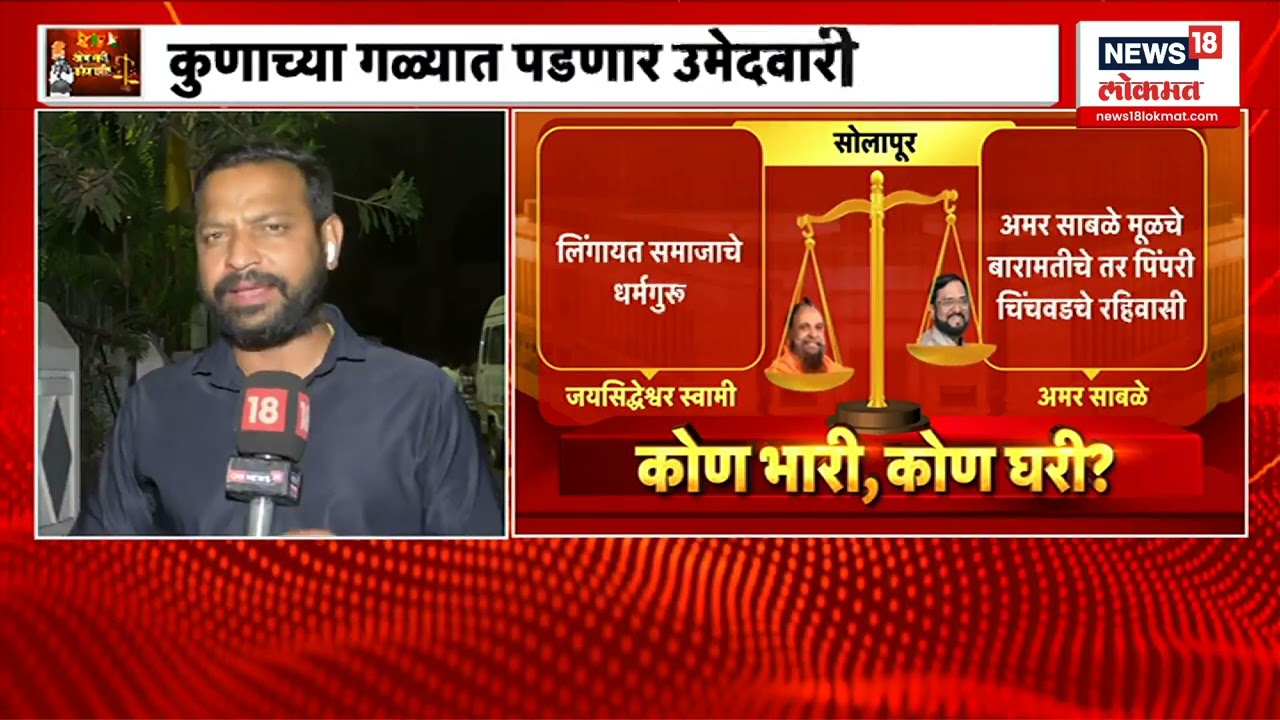 Solapur Loksabha Election 2024 : सोलापूरमध्ये कुणाला मिळणार लोकसभेची उमेदवारी? Jaisiddeshwar Swamy