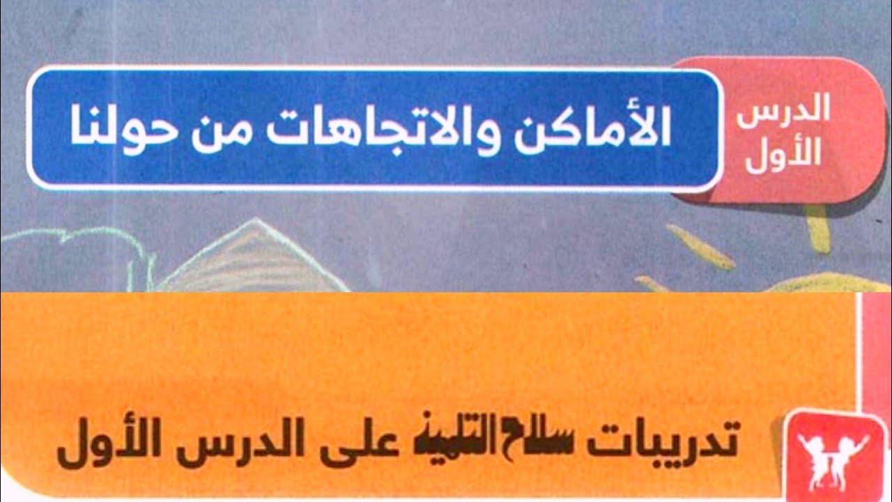 حل تدريبات درس الاتجاهات والأماكن من حولنا دراسات رابعة ترم اول منهج حديث 2026