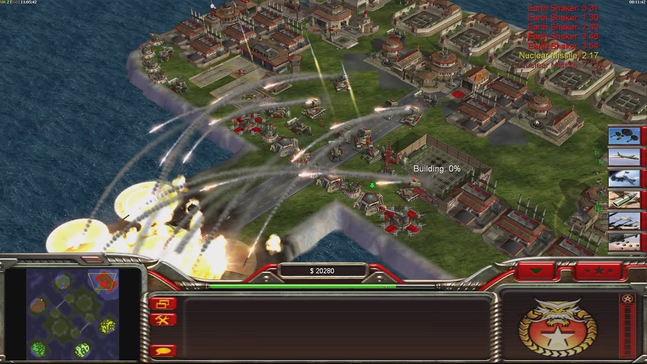 Специальное оружие КИТАЯ (мод Shockwave) - Command & Conquer Generals Zero Hour - Сложный игровой...