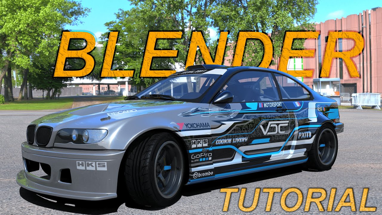 How to make your OWN livery on Assetto Corsa With BLENDER !