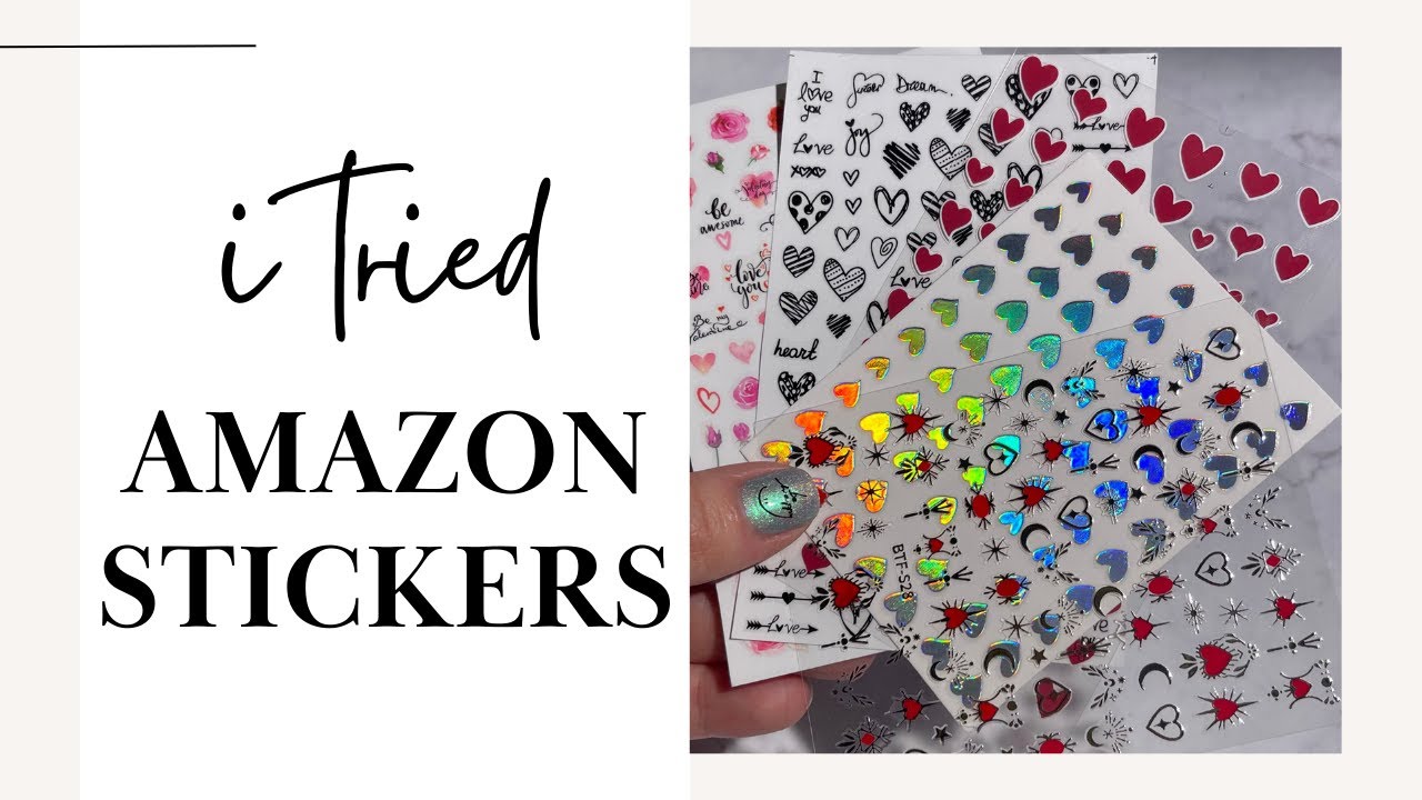 Reviewing 5 Amazon Heart Sticker Items! 💖 (One Behaved Weird  👀)