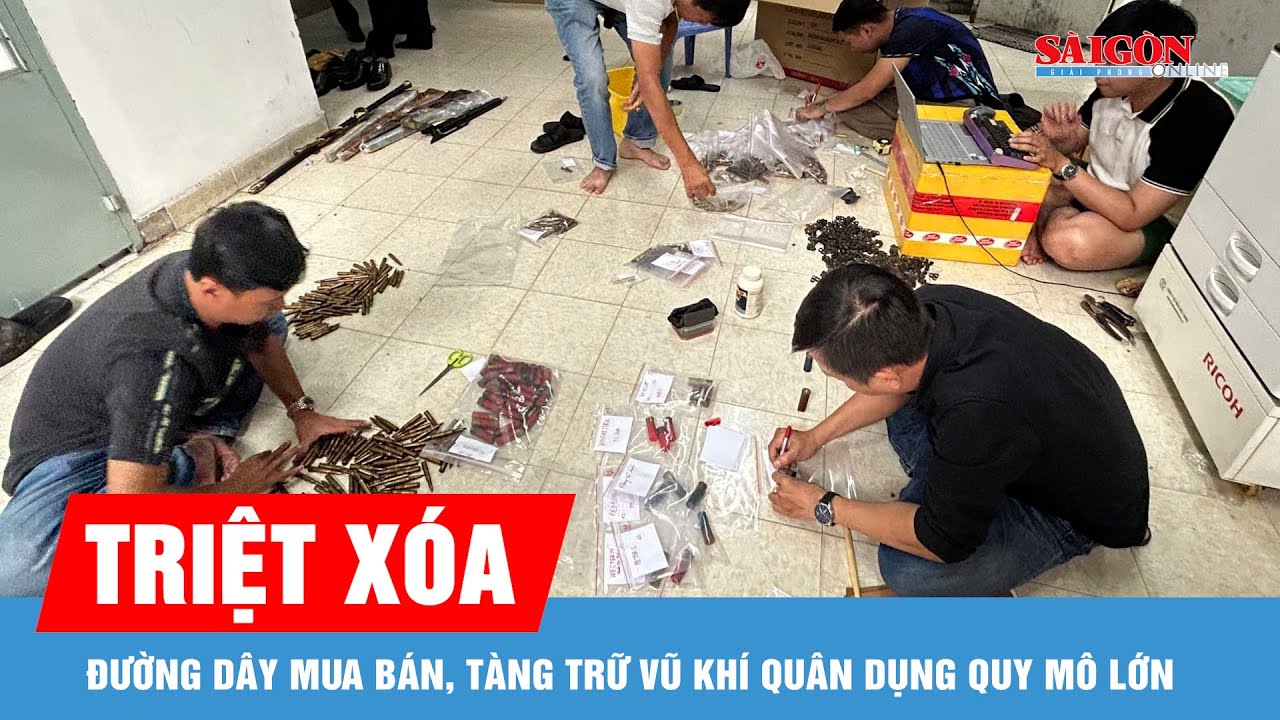 TPHCM: Triệt xóa đường dây mua bán, tàng trữ vũ khí quân dụng quy mô lớn