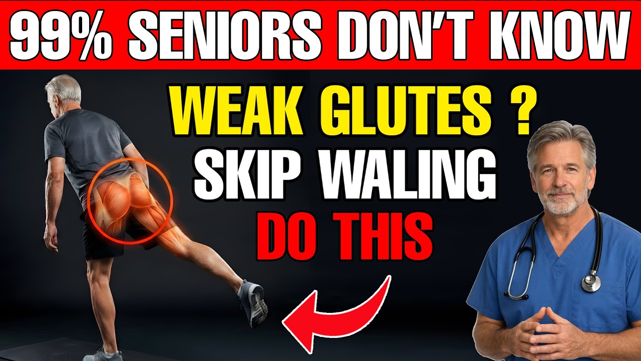Why Walking Is Not Enough: The Missing Link to Build Strong Glutes After 60 | Senior Health Tips