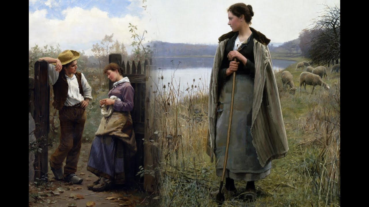 Exploring Daniel Ridgway Knight's genre painting: A visual concert to Debussy's delicate scores