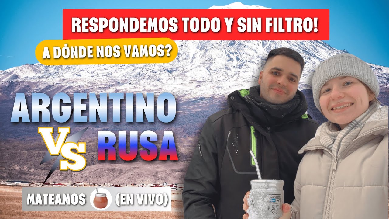NOS VAMOS DE RUSIA 😱 ¿A DÓNDE? (EN VIVO) 🧉 | Argentino + Rusa
