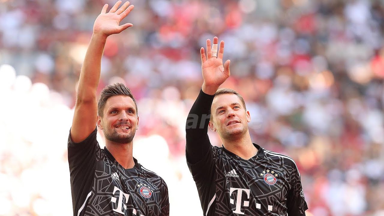 FC Bayern München Teampräsentation und Training - Manuel Neuer, Sven Ulreich und Johannes Schenk