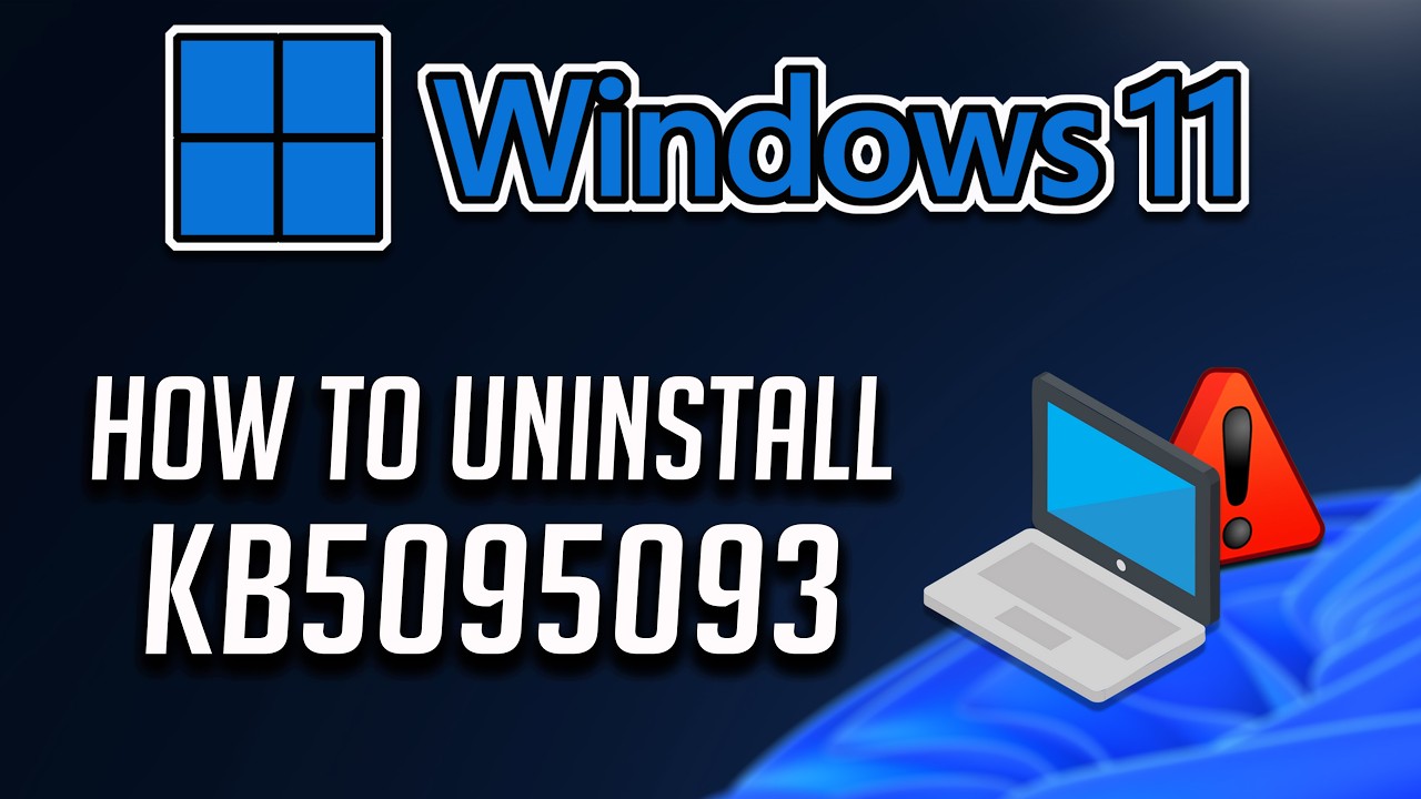 Как удалить обновление KB5095093 в Windows 11