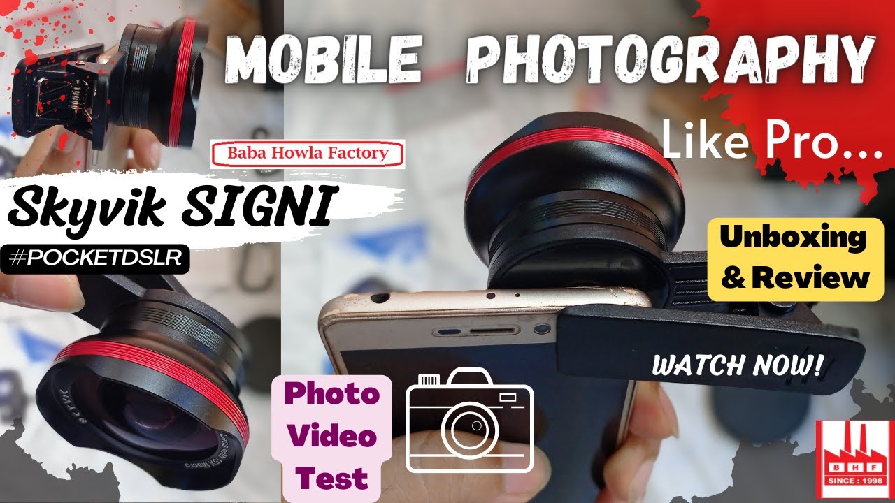 SKYVIK Signi Pro 2 in 1 (Wide+Macro) Clip On Smartphone Lens | Best Lens Kit for Mobile Photography