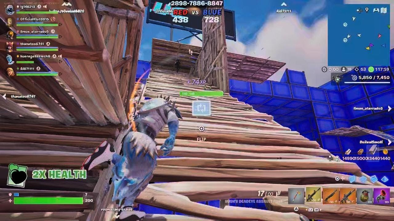 Fortnite red vs blue 29kill