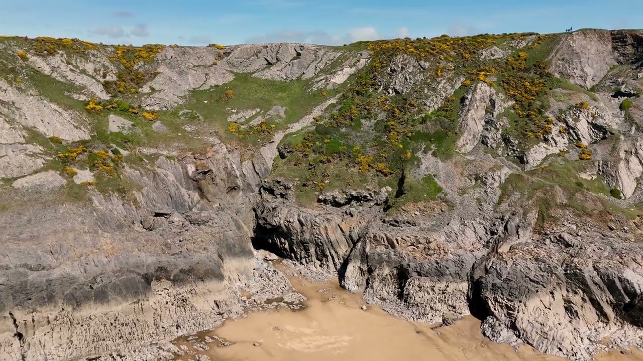 Three Cliffs Bay Waves, South Wales