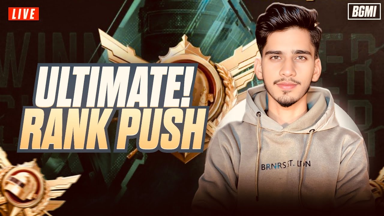 ULTIMATE ROYAL RANKPUSH IN HARD LOBBY | Shun is Live | BGMI