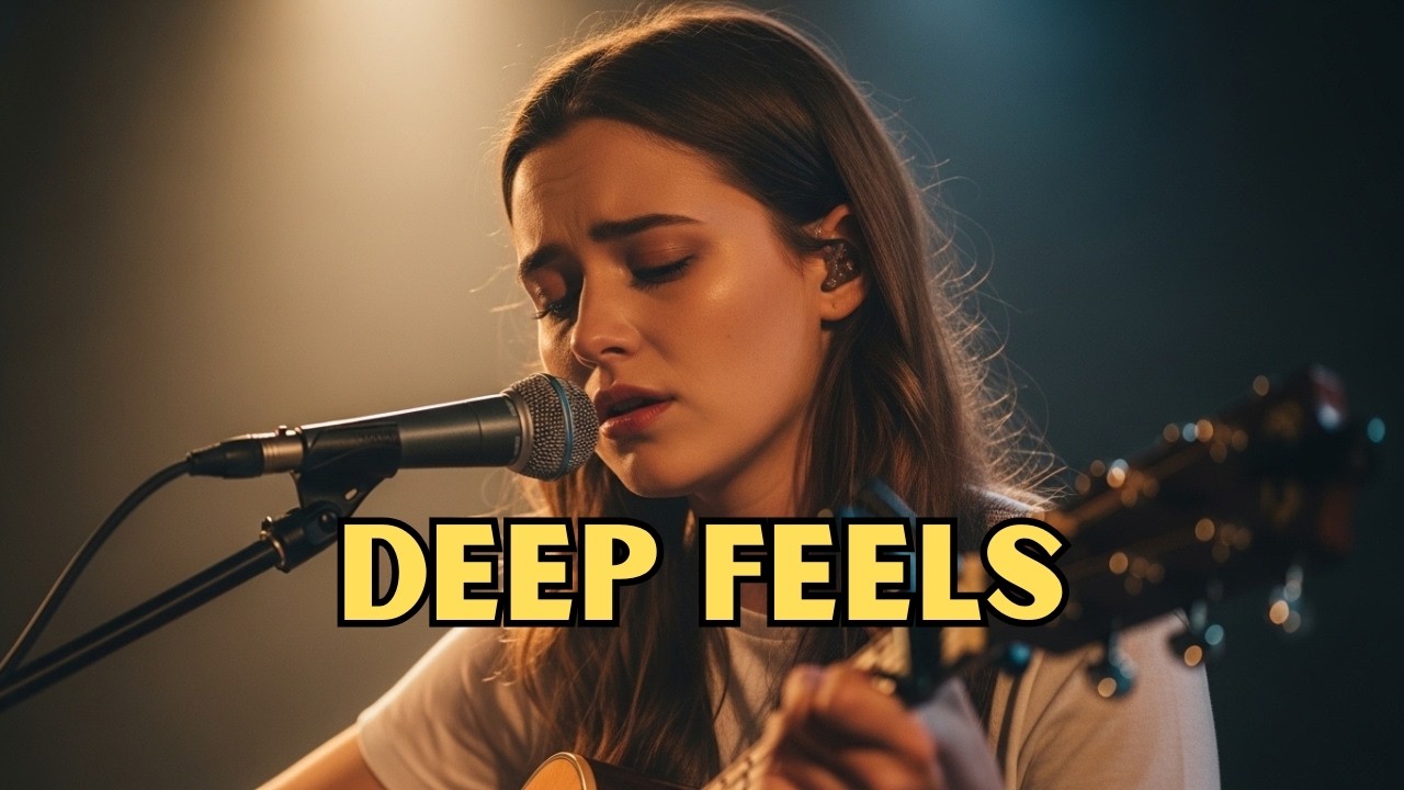 Deep Thoughts Guitar & Female Vocal 🌙 Emotional Acoustic Rock for Quiet Nights