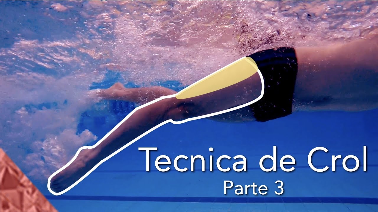 Como nadar estilo crol correctamente. Patada. Tercera parte
