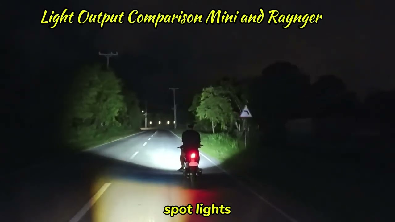 Light Outout Comparison, Mini driving Lights at Reynger Auxiliary Lights (links in video desription)