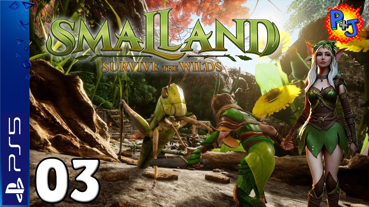 Let's Play Smalland Survive the Wilds | PS5 Console Co-op Gameplay Ep 3 | Stonecutter & Stone Mining