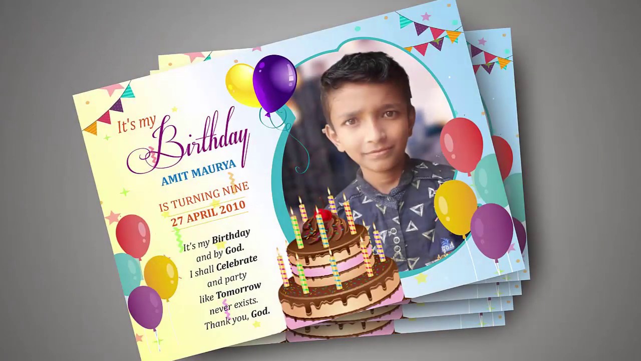 #150 || How to Birthday || Invitation Card Design || Basic CorelDraw in Hindi