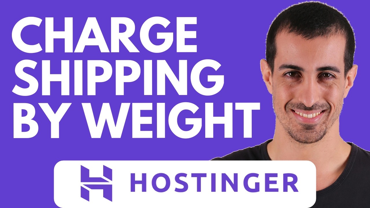 Hostinger Ecommerce : How to Charge Shipping by Weight in Hostinger Website Builder