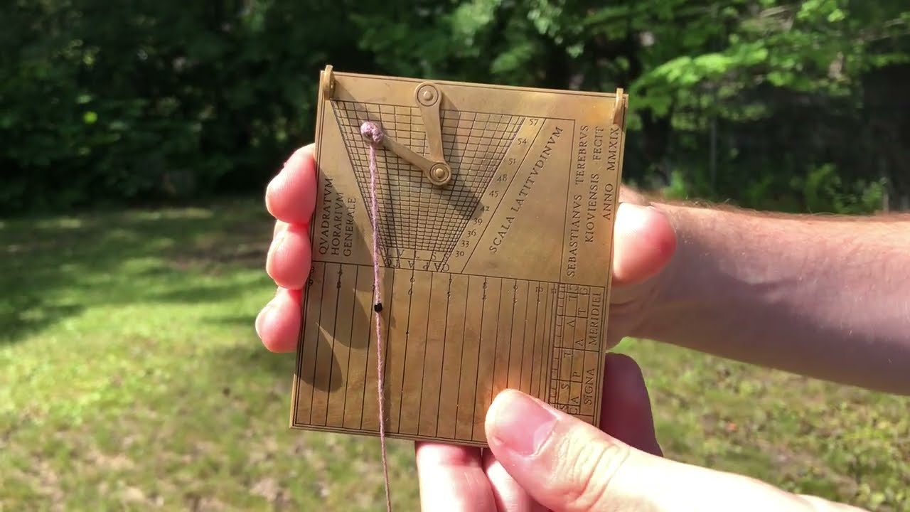 Regiomontanus Universal Altitude Dial outdoor demo | BC Gnomonics