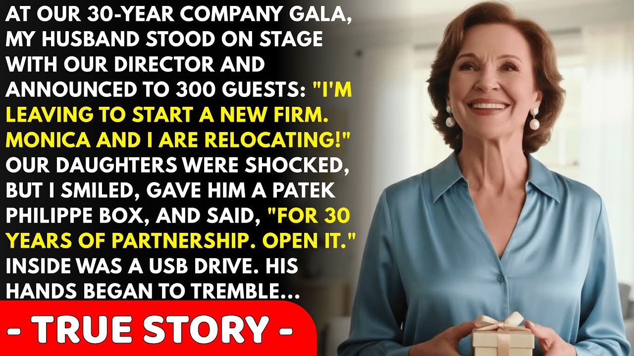 At our 30-year company gala, my husband left me for our director — I gave him a watch box, what w...